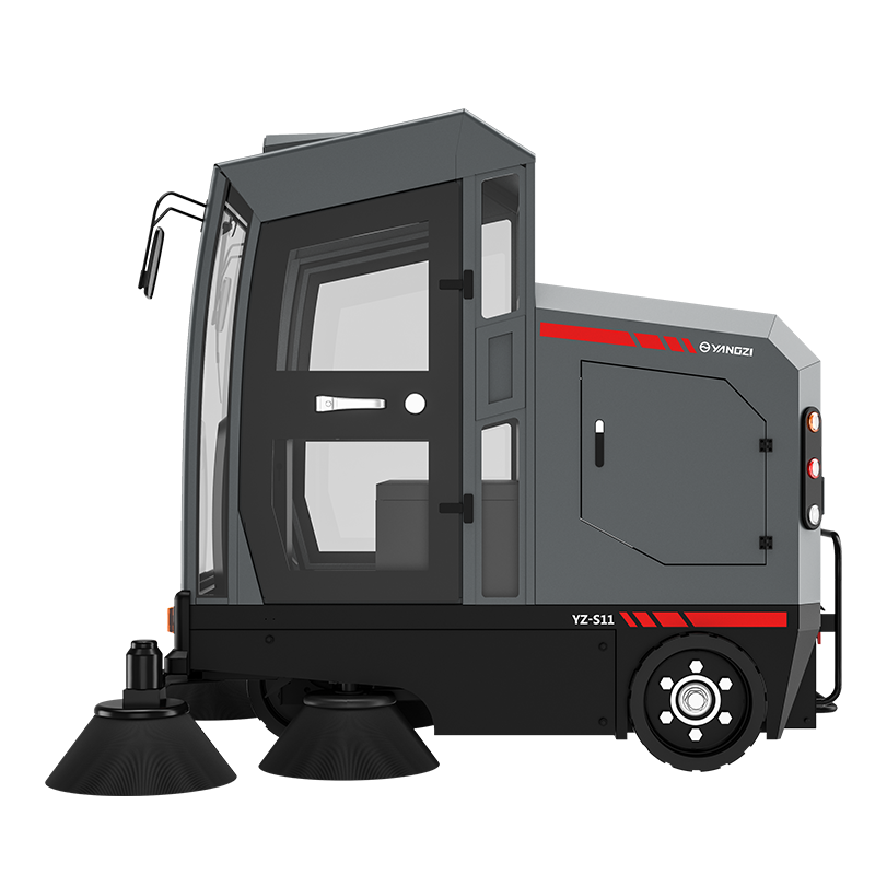 揚子S11駕駛式掃地機側(cè)面圖